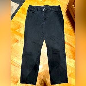 Worn but in good condition. They are supposed to be faded.